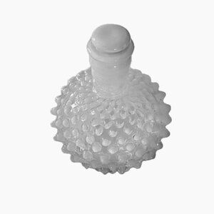 Vintage Fenton Opalescent Hobnail Glass Bottle Perfume Decanter